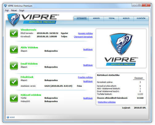 VIPRE Antivirus Premium vírusirtó